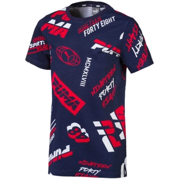 textil Niño Camisetas manga corta Puma 854390 Azul