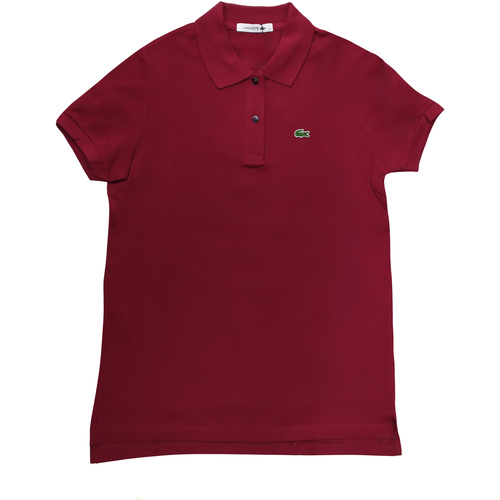 textil Mujer Polos manga corta Lacoste PF6958 Burdeo