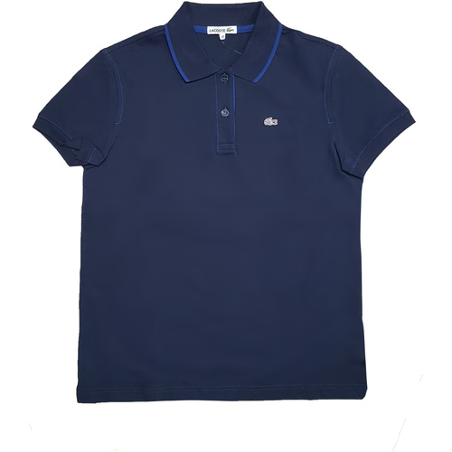 textil Mujer Polos manga corta Lacoste PF1070 Azul