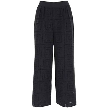 textil Hombre Pantalones Karl Lagerfeld - Pantalón con Bordado Inglés Negro