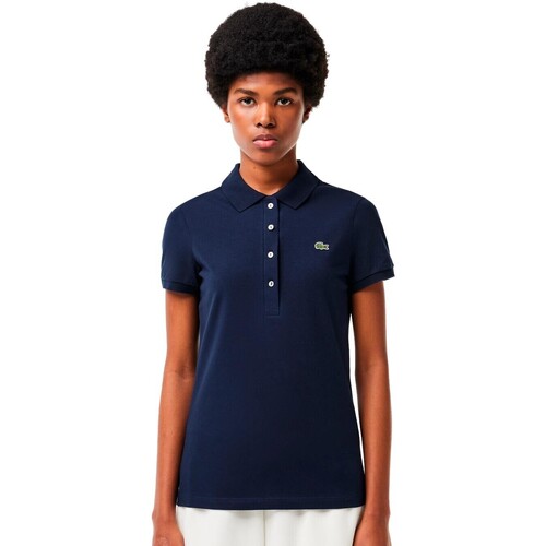 textil Mujer Tops / Blusas Lacoste - Polo Slim Fit Marino