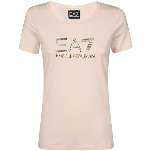 textil Mujer Camisetas manga corta Emporio Armani EA7 8NTT67-TJDQZ Rosa