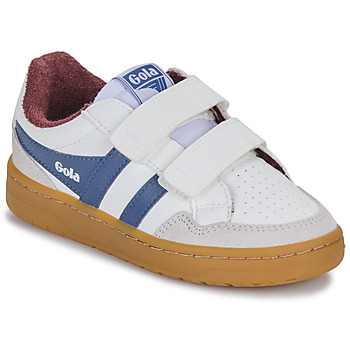 Zapatos Niños Zapatillas bajas Gola Eagle Strap Blanco / Azul / Burdeo