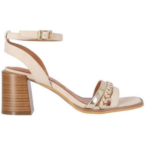 Zapatos Mujer Sandalias Chika 10 CLARITA 01 Beige