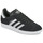 Zapatos Mujer Zapatillas bajas adidas Originals GAZELLE Negro / Plateado