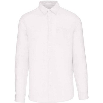 textil Hombre Camisas manga larga Native Spirit PC6777 Blanco