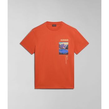 textil Hombre Tops y Camisetas Napapijri S-CANADA NP0A4HQM-MA6 ORANGE BURNT Naranja