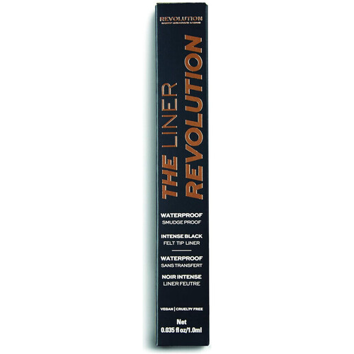 Makeup Revolution Delineador de Punta de Feltro Waterproof The Liner Revolution Negro