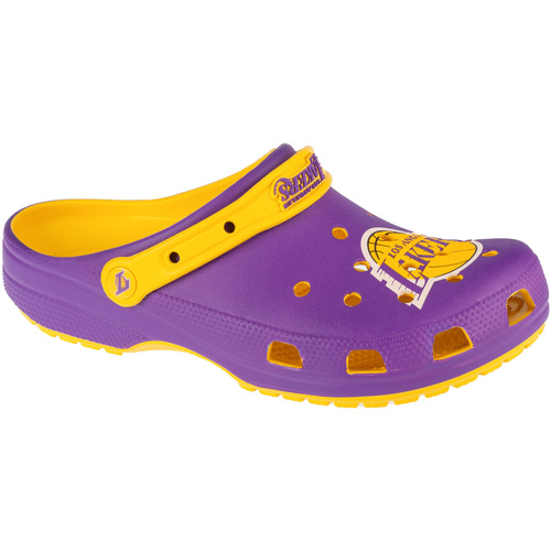 Zapatos Hombre Pantuflas Crocs Classic NBA LA Lakers Clog Amarillo