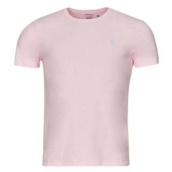 textil Hombre Camisetas manga corta Polo Ralph Lauren T-SHIRT AJUSTE EN COTON Rosa / Hint / Of / Pink