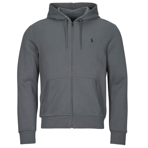 textil Hombre Sudaderas Polo Ralph Lauren SWEATSHIRT ZIPPE EN DOUBLE KNIT TECH Gris / Antracita / Negro / Gris