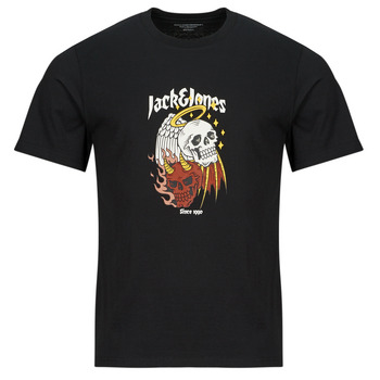 textil Hombre Camisetas manga corta Jack & Jones JORSEVEN  Negro