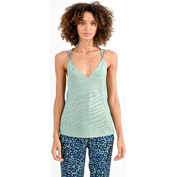 textil Mujer Camisetas sin mangas Molly Bracken P1275CE-EMERALD GREEN Verde