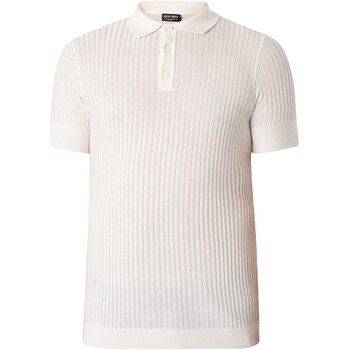 textil Hombre Polos manga corta Antony Morato Polo Ajustado De Punto Blanco