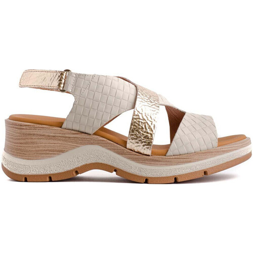 Zapatos Mujer Sandalias Paula Urban 27-671 Beige