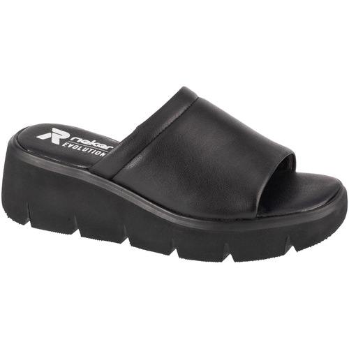 Zapatos Mujer Pantuflas Rieker Flip-Flops Negro