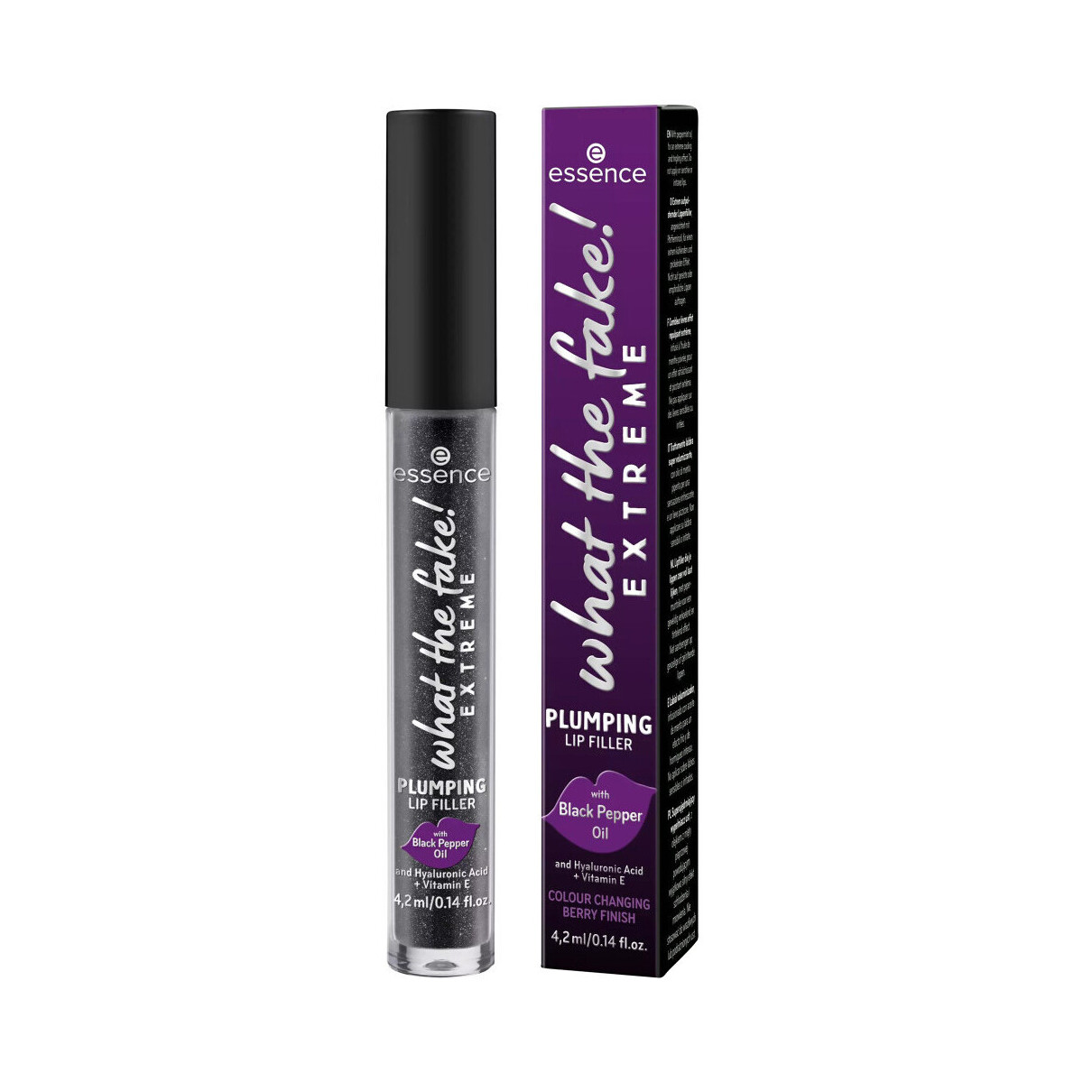 Belleza Mujer Gloss  Essence Brillo de Labios Voluminizador Extremo ¡What The Fake! Negro