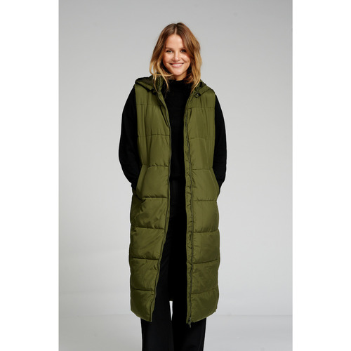 textil Mujer Chaquetas de deporte Teeshoppen Puffer Verde