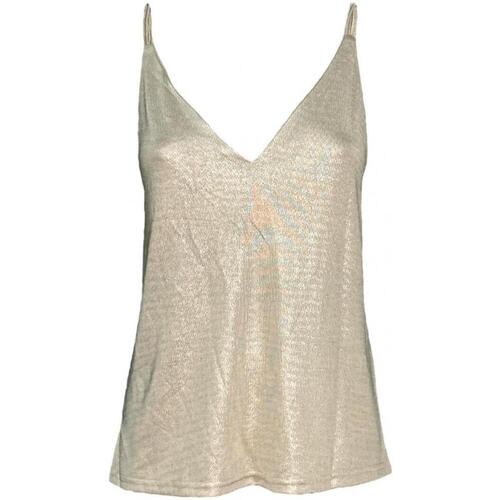 textil Mujer Camisetas sin mangas Molly Bracken p1275ce Oro