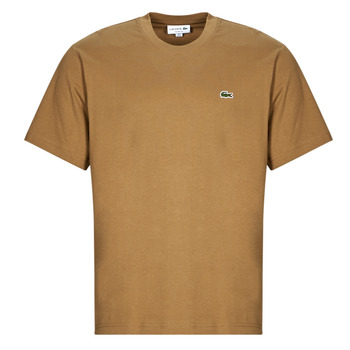 textil Hombre Camisetas manga corta Lacoste TH7318 Beige