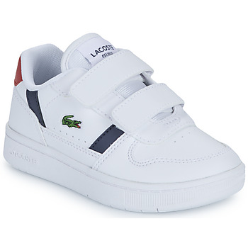 Zapatos Niños Zapatillas bajas Lacoste T-CLIP Blanco / Marino / Rojo