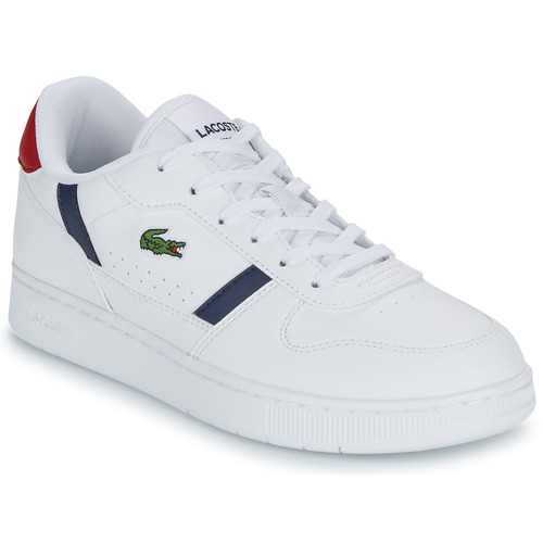 Zapatos Niños Zapatillas bajas Lacoste T-CLIP Blanco / Marino / Rojo