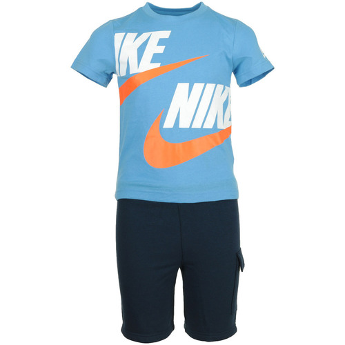 textil Niños Conjuntos chándal Nike Nsw Hbr Cargo Ft Short Azul