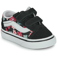 Zapatos Niña Zapatillas bajas Vans Old Skool V Negro / Florido