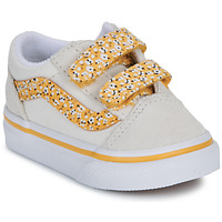 Zapatos Niña Zapatillas bajas Vans Old Skool V Blanco / Amarillo