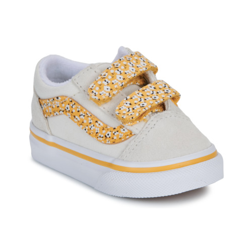 Vans Old Skool V Blanco / Amarillo