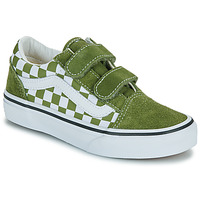 Zapatos Niños Zapatillas bajas Vans Old Skool V Verde / Blanco