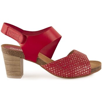 Zapatos Mujer Sandalias Chamby Sandalias de mujer Bio de Piel rojas by Rojo