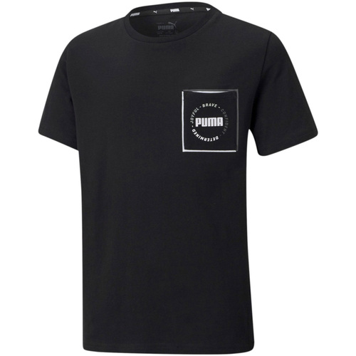 textil Niños Tops y Camisetas Puma  Negro