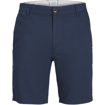 textil Hombre Shorts / Bermudas Jack & Jones 12235793 JPSTDAVE JJLINEN BLEND SHORTS PLS NAVY BLAZER Azul