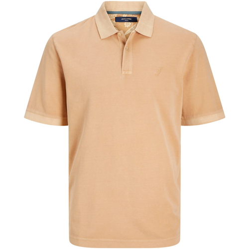 textil Hombre Polos manga corta Jack & Jones 12257315 JPRCCWILLIAM WASH SS POLO SN SAND Beige