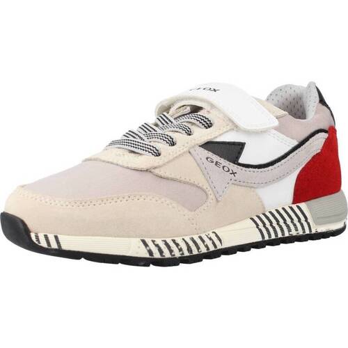 Zapatos Niño Deportivas Moda Geox J ALBEN BOY Beige