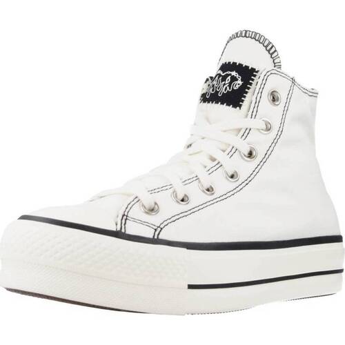 Zapatos Mujer Deportivas Moda Converse CHUCK TAYLOR ALL STAR LIFT HI Blanco