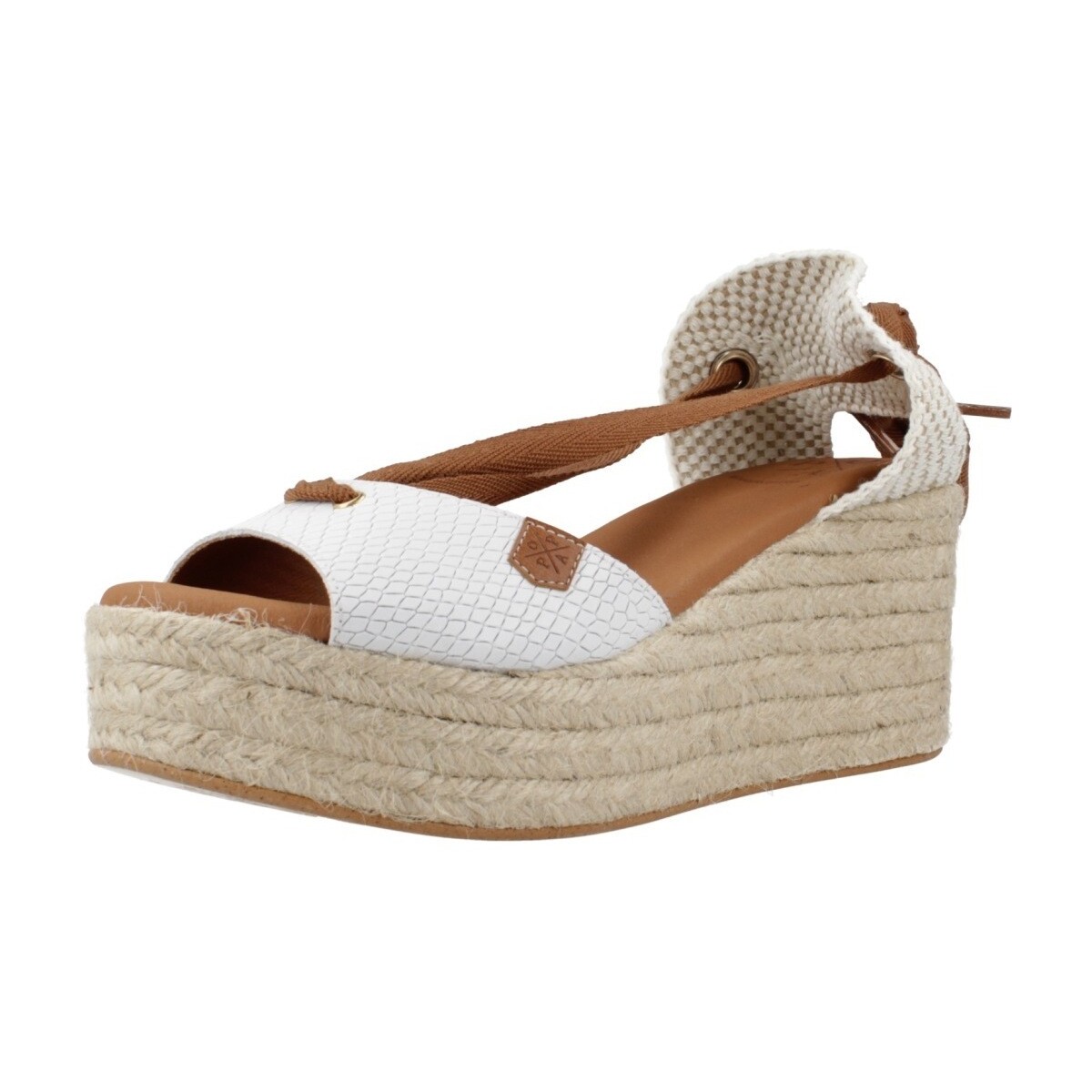 Zapatos Mujer Alpargatas Popa VALDES SNAKE Blanco