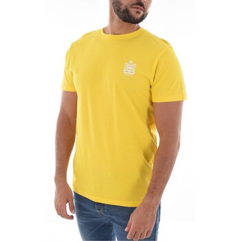 textil Hombre Camisetas manga corta Bikkembergs BKK3MTS05 - Hombres Amarillo