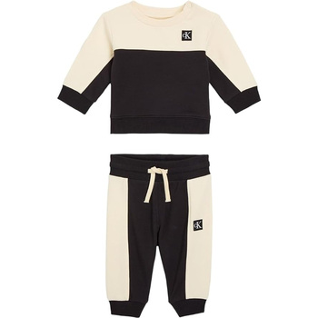 textil Niños Conjuntos chándal Calvin Klein Jeans  Negro