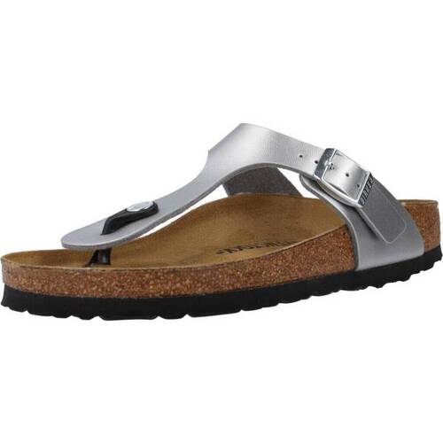 Zapatos Mujer Sandalias Birkenstock GIZEH BF Plata