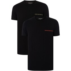 textil Hombre Pijama Emporio Armani Pack De 2 Camisetas Lounge Crew Negro