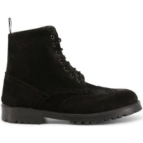 Zapatos Hombre Botas de caña baja Duca Di Morrone Fausto - Suede Black Negro