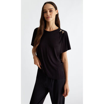 textil Mujer Tops y Camisetas Liu Jo Camiseta de punto Negro