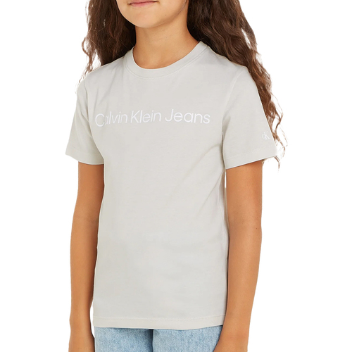 textil Niña Tops y Camisetas Calvin Klein Jeans  Gris