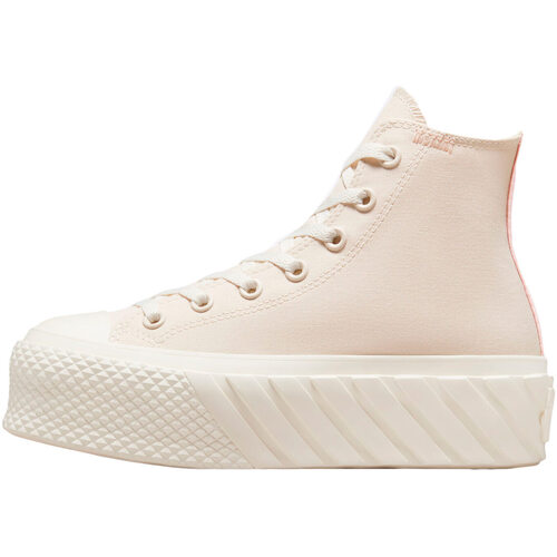 Zapatos Mujer Deportivas Moda Converse CHUCK TAYLOR ALL STAR LIFT 2X RECYCLED CANVAS ULTRA PLATFORM Beige