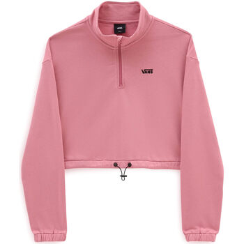 textil Mujer Sudaderas Vans WM LEFT CHEST HALF ZIP FLEECE Rosa