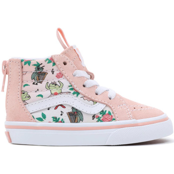 Zapatos Niños Deportivas Moda Vans TD SK8-Hi Zip Rosa