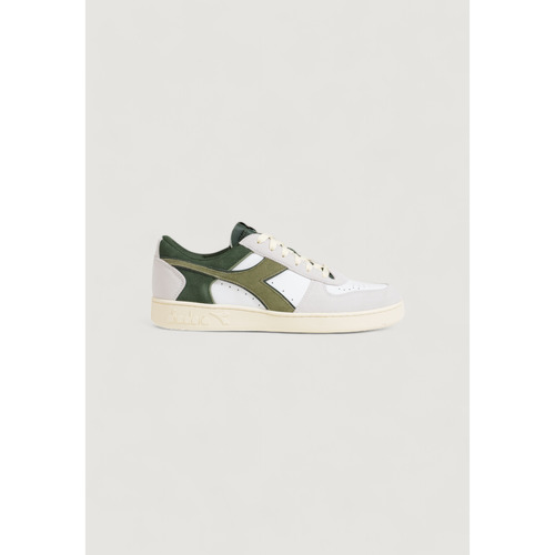 Zapatos Hombre Deportivas Moda Diadora MAGIC BASKET LOW SUEDE LEATHER 501.178565 Verde