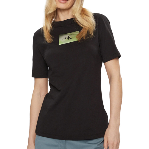 textil Mujer Tops y Camisetas Calvin Klein Jeans  Negro